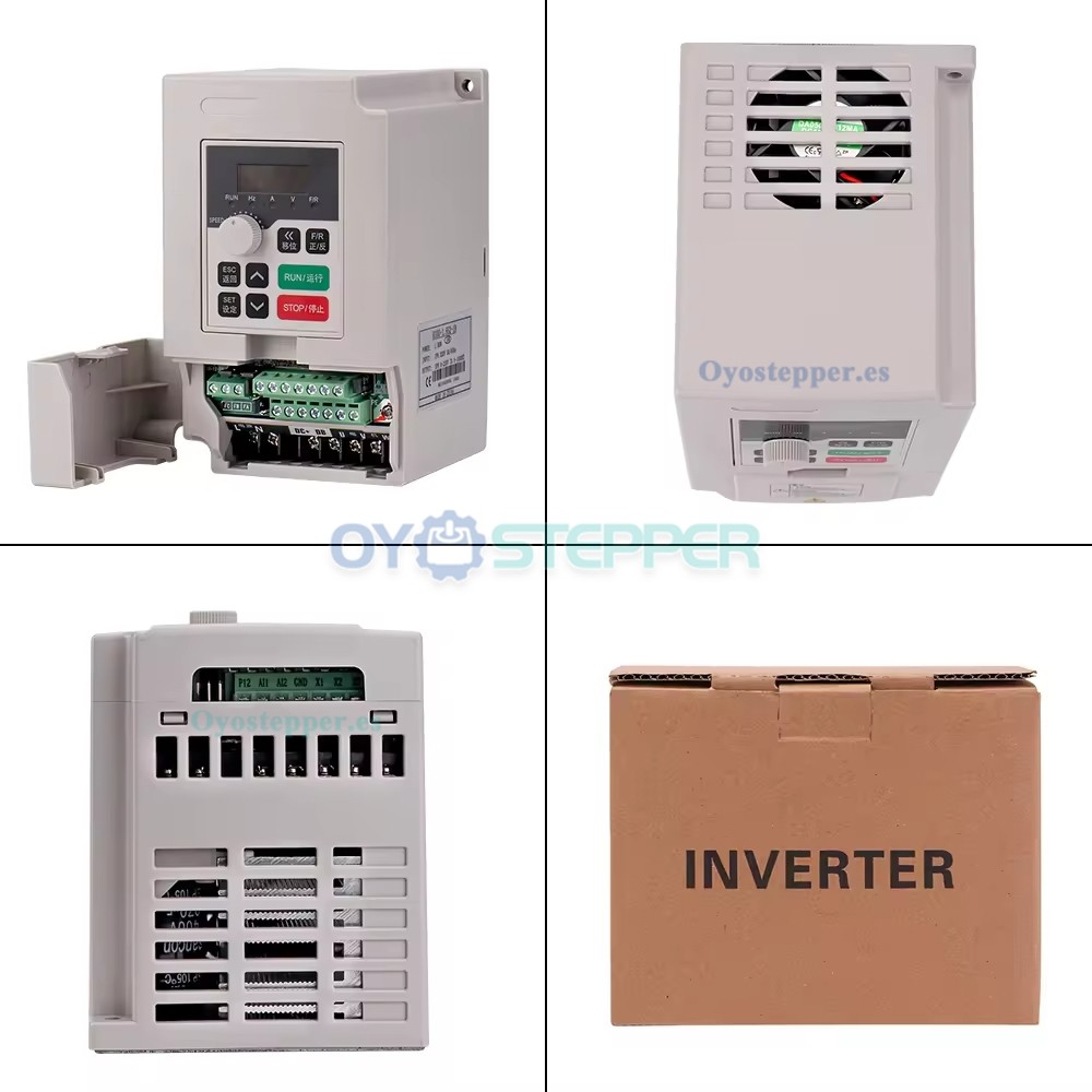 Kit de husillo CNC de 3kW ER20 24000rpm 220V/380V refrigerado por agua con VFD de 3,7kW